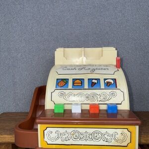 Vintage 1980's  Blue Box Cash Register